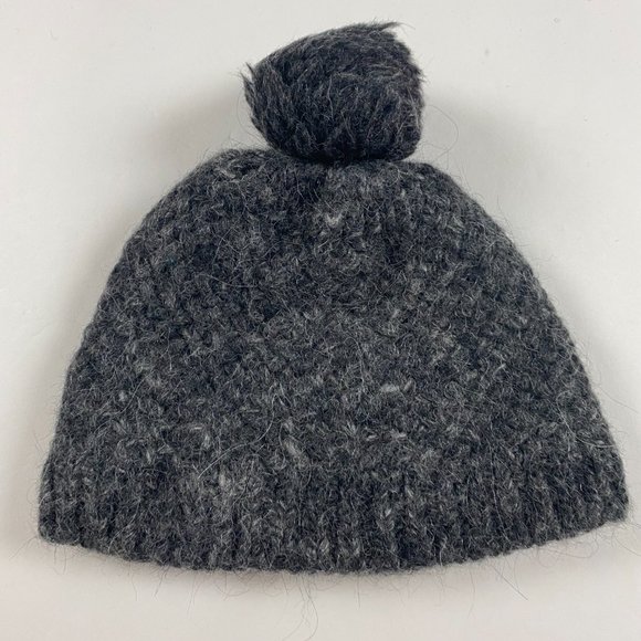 Green by Bula Alpaca Wool Beanie Hat Cap Toque Girls One Size Fits All Gray - Picture 1 of 8
